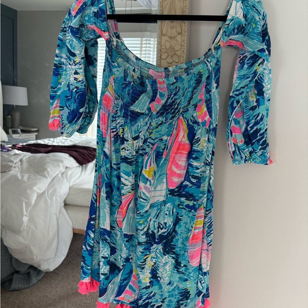 Lilly Pulitzer Blue and Pink Dress